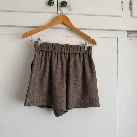 DISSH Frankie Choc Tweed Elastic Short - Picture 4 of 6